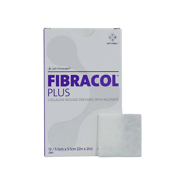 Fibracol Plus 5,1x5,1cm -Apósito de Colágeno + Alginato - unidad 2