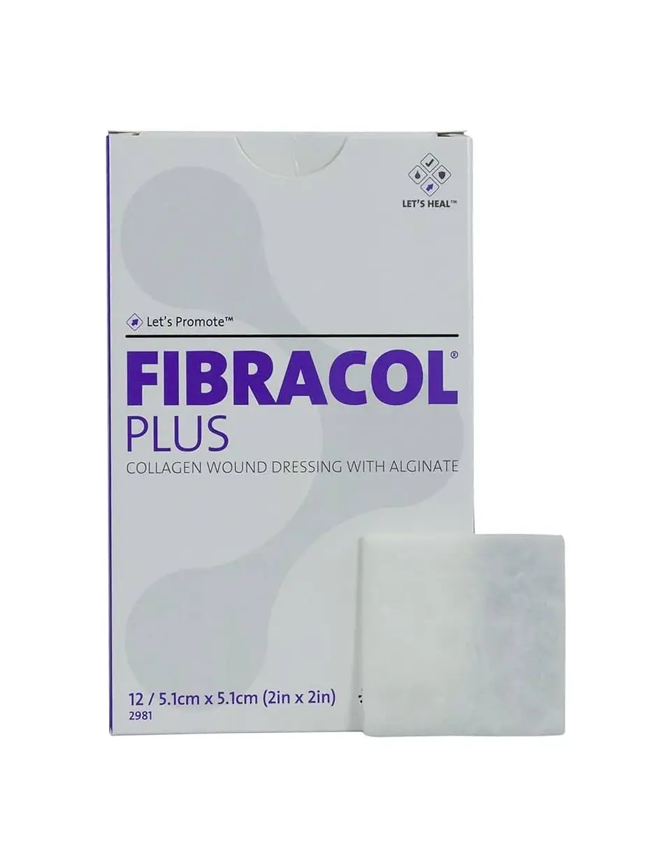 Fibracol Plus 5,1x5,1cm -Apósito de Colágeno + Alginato - unidad 2