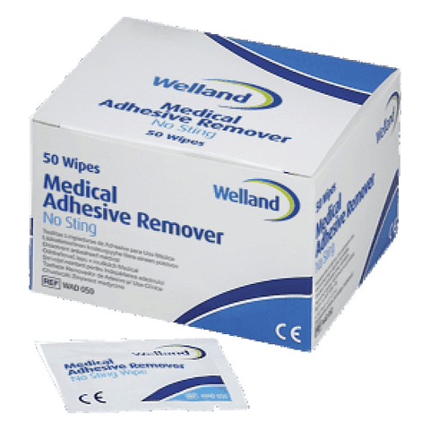 Removedor adhesivo para ostomía sachet - Welland - caja 50 unidades