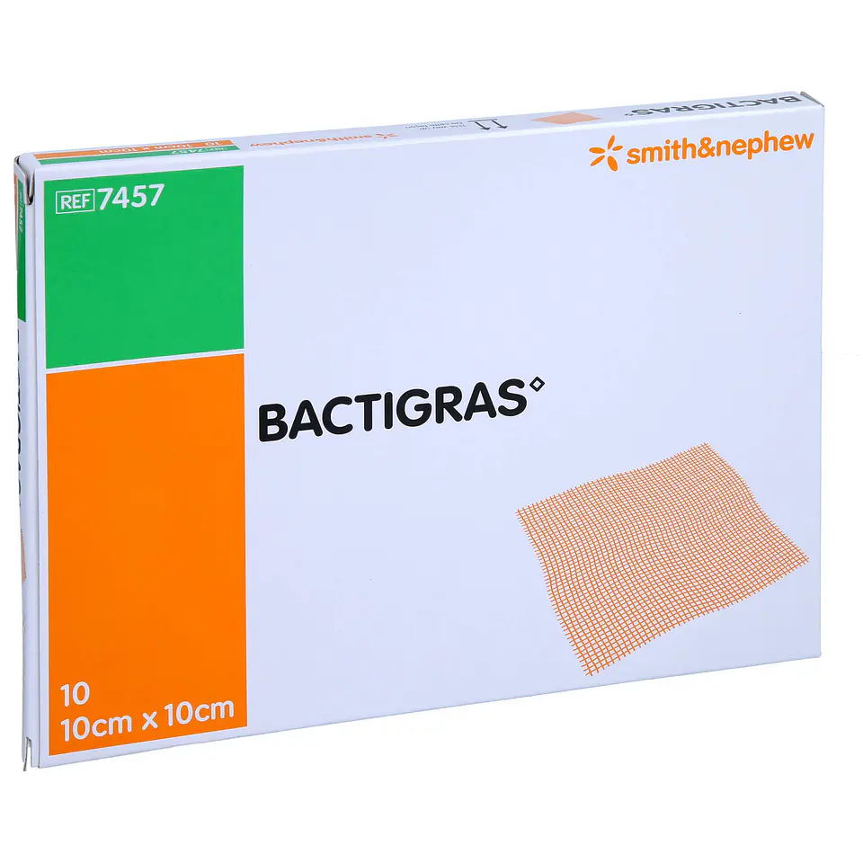 Apósito de tul parafinado con clorhexidina – Bactigras (unidad) 2