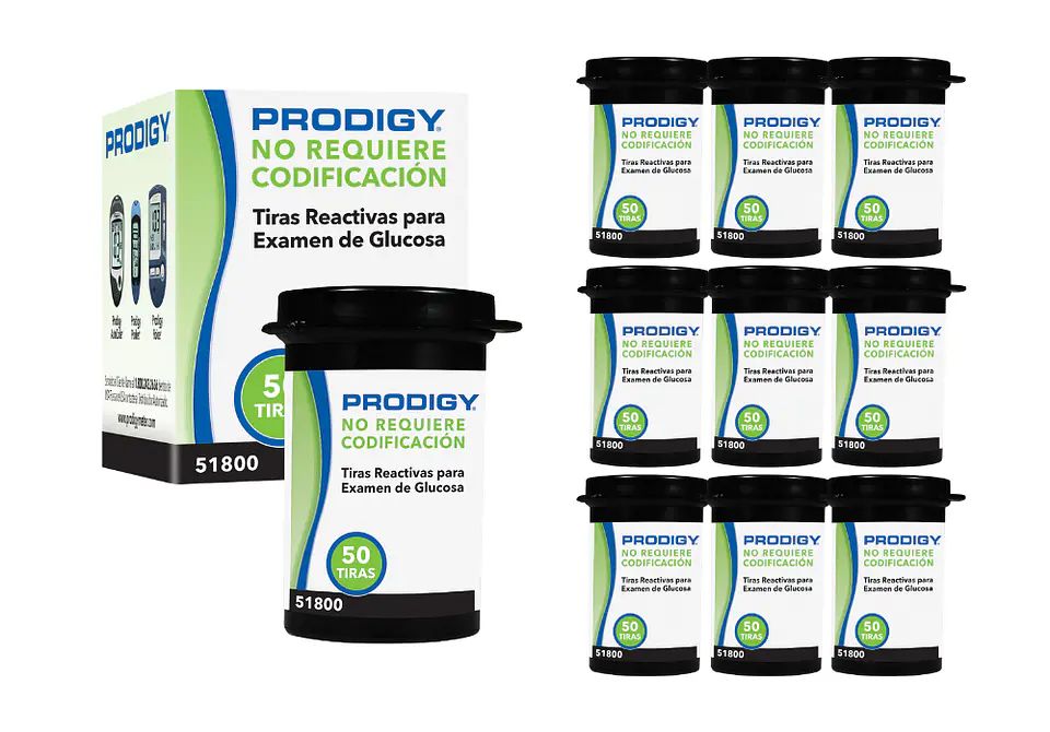 Tiras Reactivas para Glucosa Prodigy 50 Tiras 4