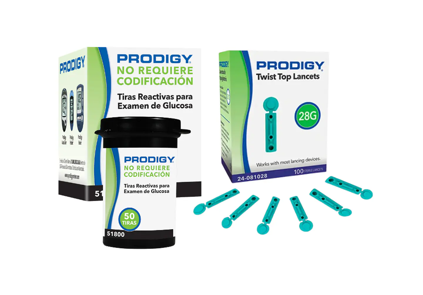 Pack Tiras Reactivas para Glucosa + 100 Lancetas 2