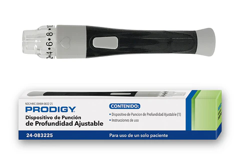 Dispositivo Punción Ajustable Lancetero Prodigy