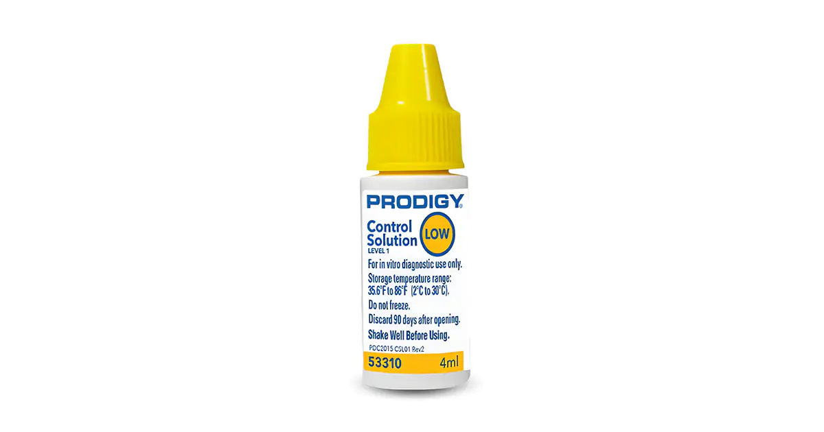 Solución De Control Glucometro Prodigy