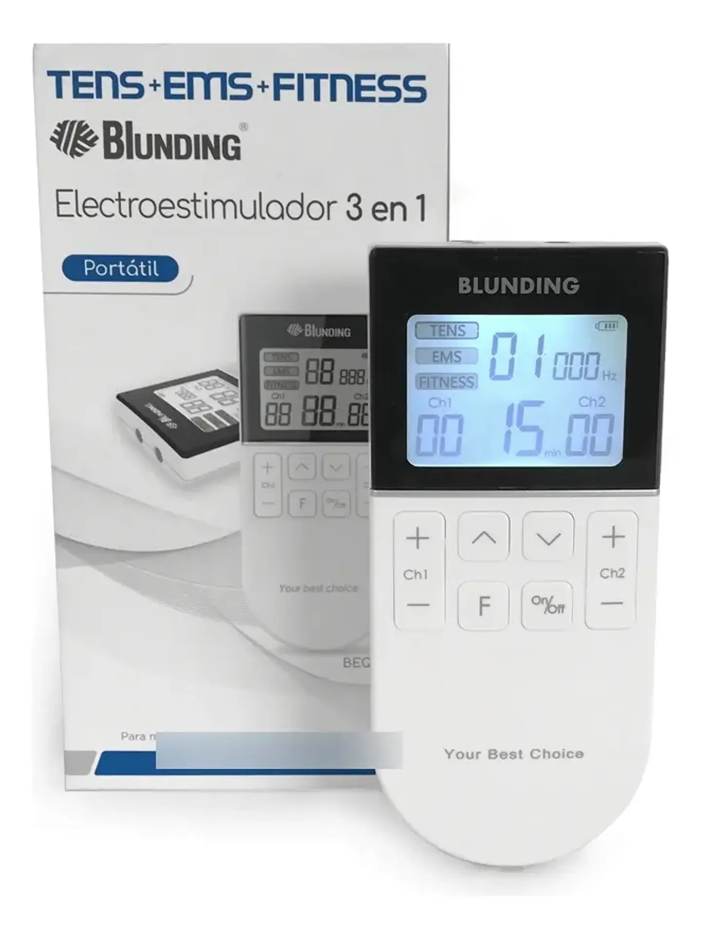 Electroestimulador 3 en 1 Blunding BEQ-15 TENS EMS Fitness Pain Relief 1