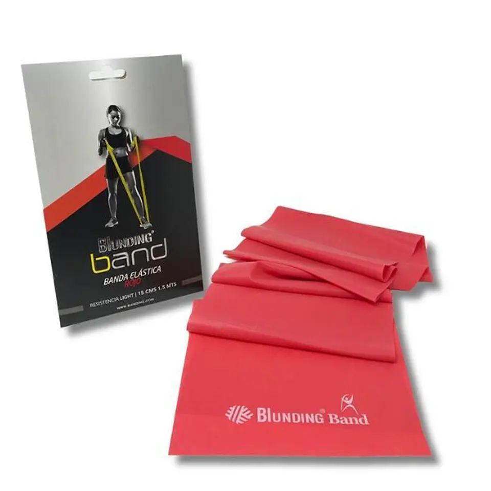 Banda Elástica Blunding Light Roja 1.5m Resistencia Kinesiológica 1