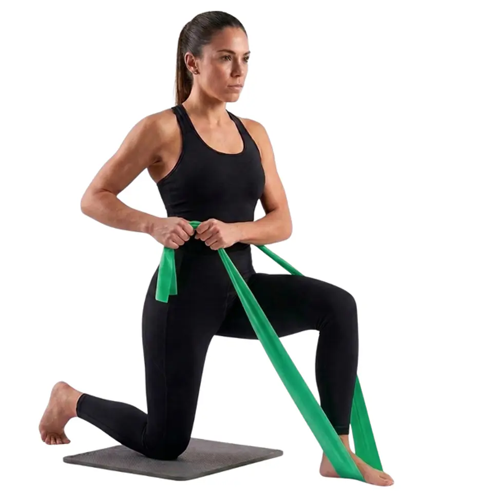 Banda Elástica Blunding Medium Verde 1.5m Resistencia Kinesiológica 3