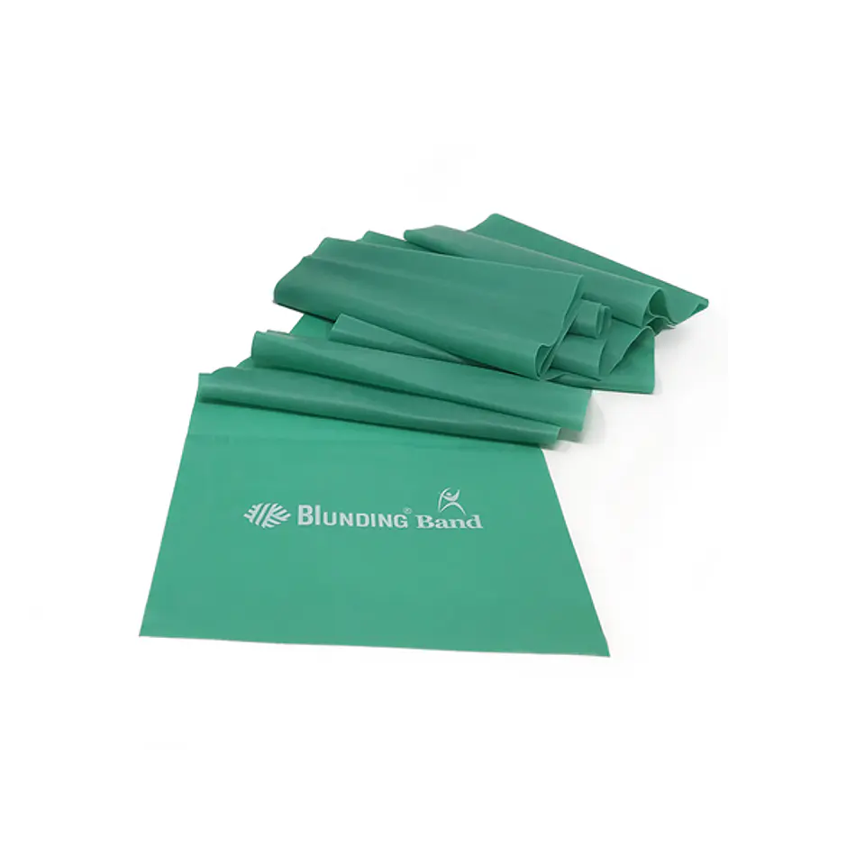 Banda Elástica Blunding Medium Verde 1.5m Resistencia Kinesiológica 2