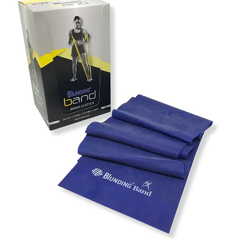 Banda Elástica Blunding Azul 1.5m Resistencia Pesada Ejercicio y Rehabilitación