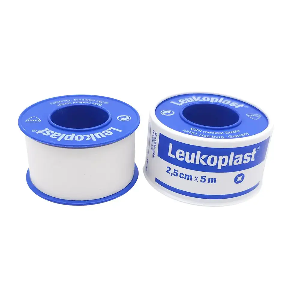Cinta Leukoplast Blanco — Tela Adhesiva Impermeable BSN Medical 3