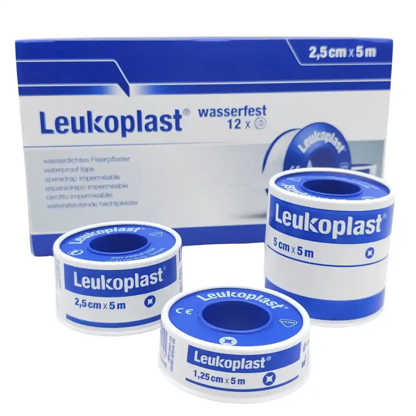 Cinta Leukoplast Blanco — Tela Adhesiva Impermeable BSN Medical 1