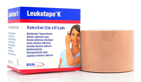 Leukotape K 5cm x 5m — Cinta Kinesiológica Elástica BSN Medical - Beige