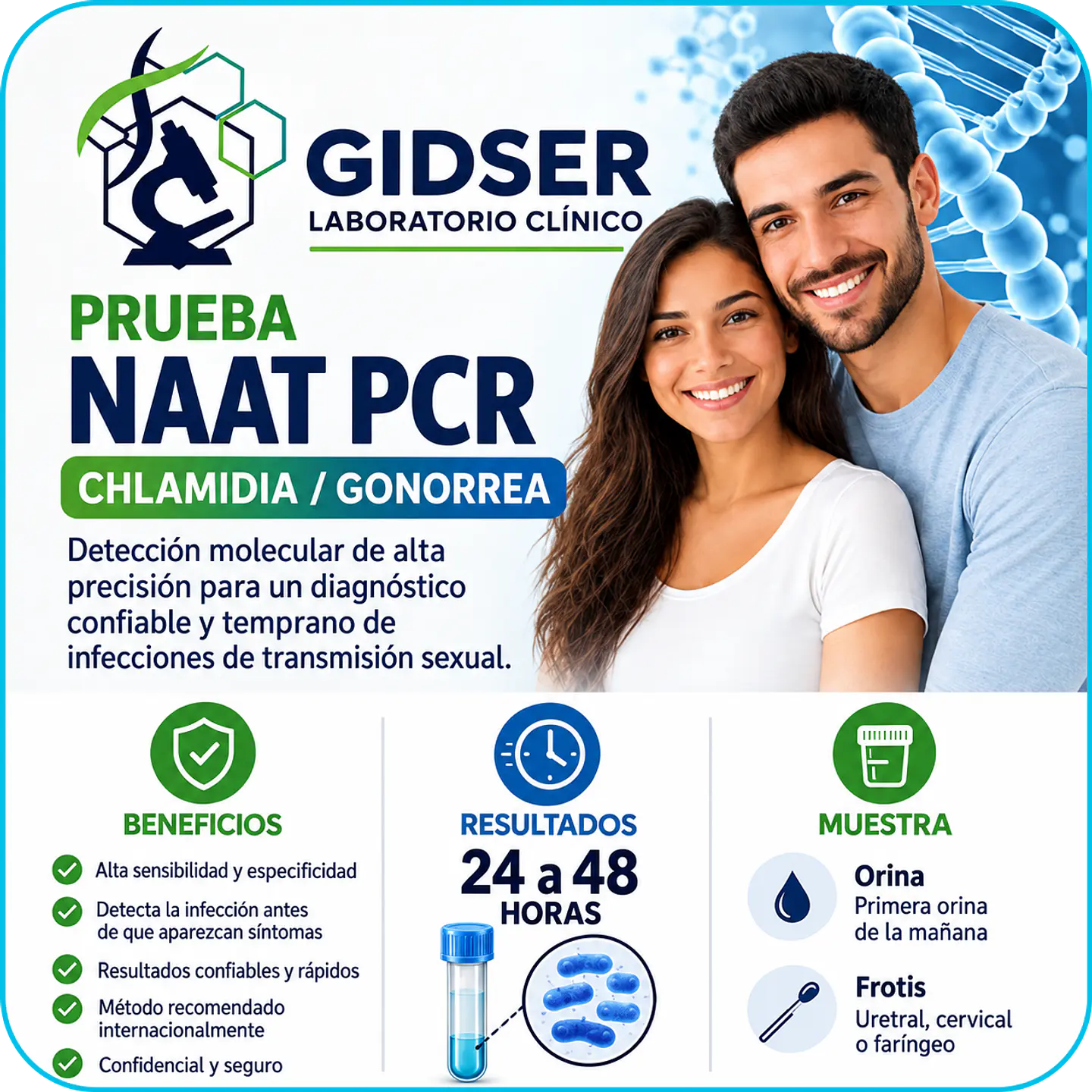 NAAT PCR Chlamidia - Gonorrea 1