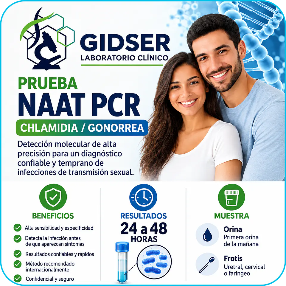 NAAT PCR Chlamidia - Gonorrea 1