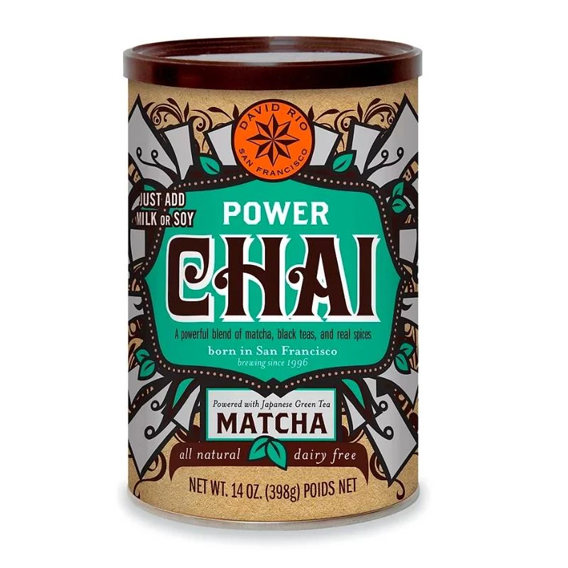 Power Chai Matcha – Tarro 398g (David Rio) 1
