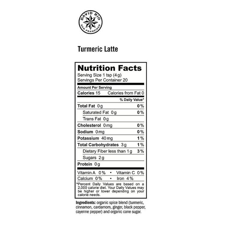 Turmeric Latte – Tarro 90g (David Rio) 2