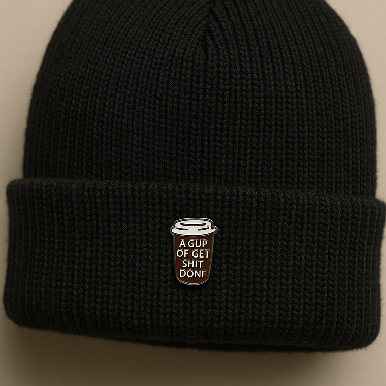 Pin “A Cup of Get Shit Done” – Accesorio Motivacional para Amantes del Café | El Passo 2