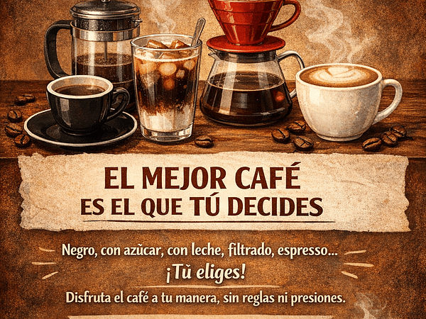 El mejor café es el que disfrutas