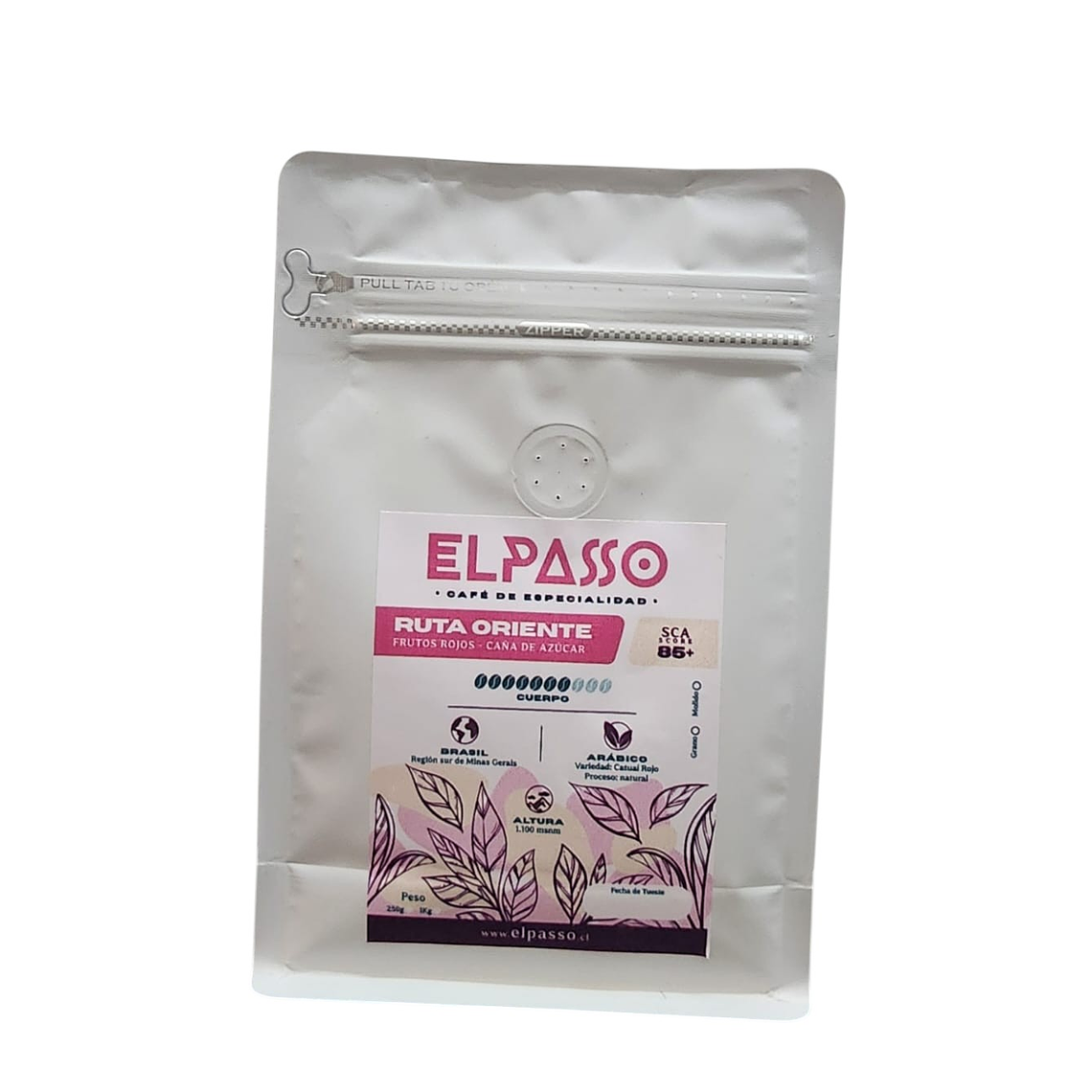 Café de Especialidad - Ruta Oriente 250gr | ELPASSO 86+ Brasil  1