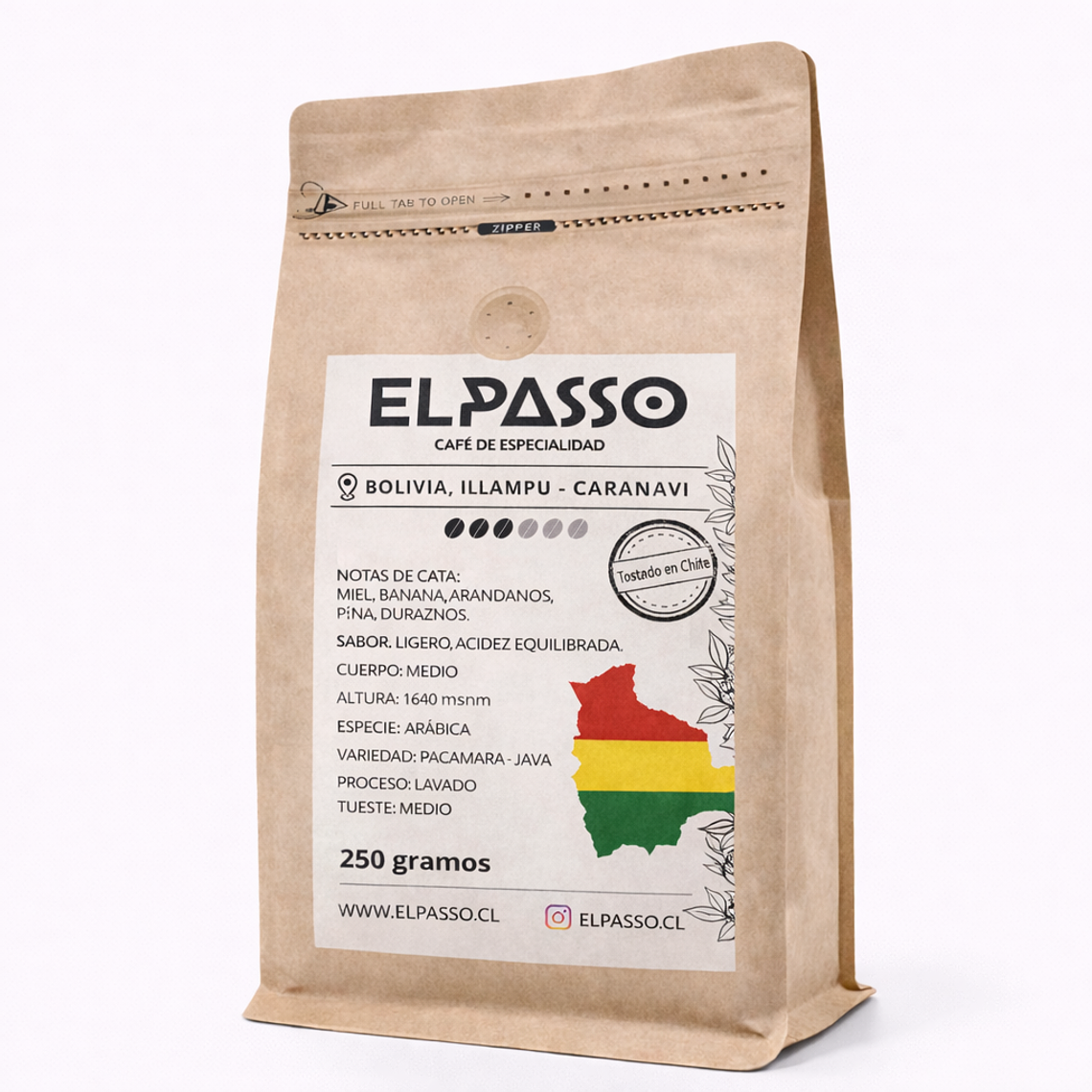 ELPASSO, Café de especialidad -  Bolivia, Illampu - Caranavi 1