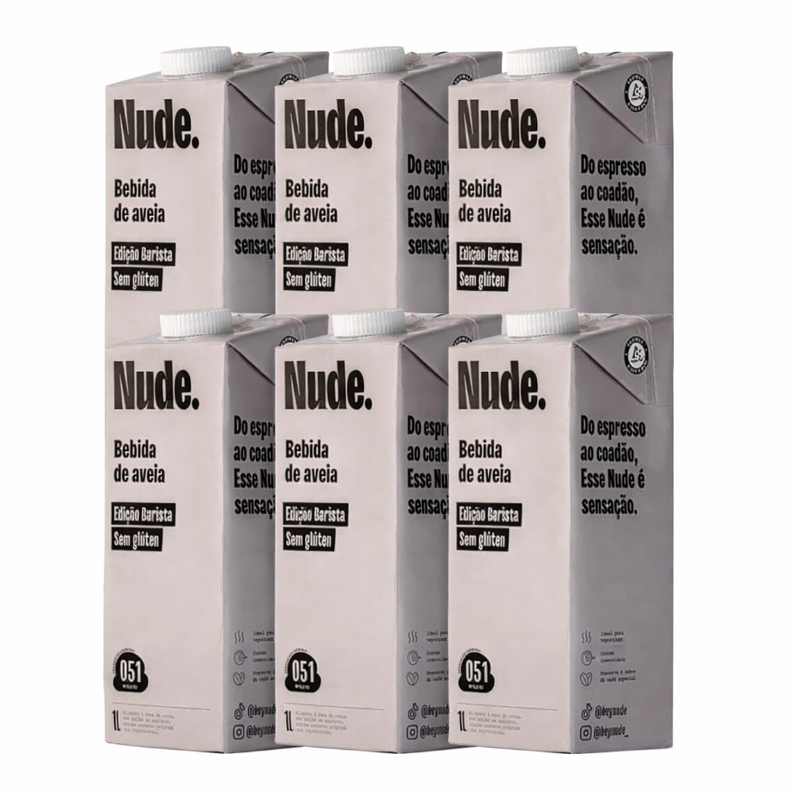 Leche De Avena Nude Barista 6 L Vegetal Sin Gluten 1