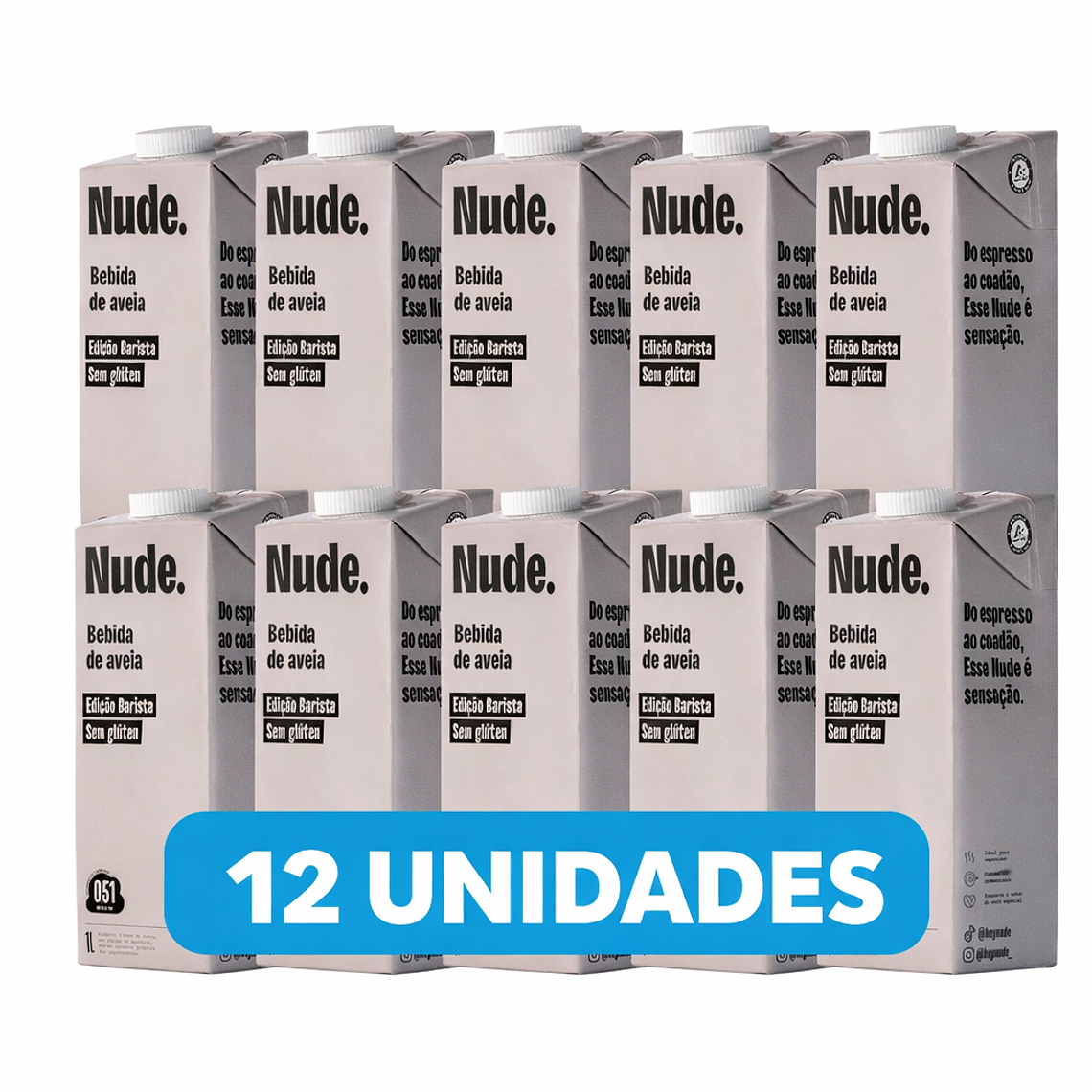 Leche De Avena Nude Barista 12 L Vegetal Sin Gluten 1