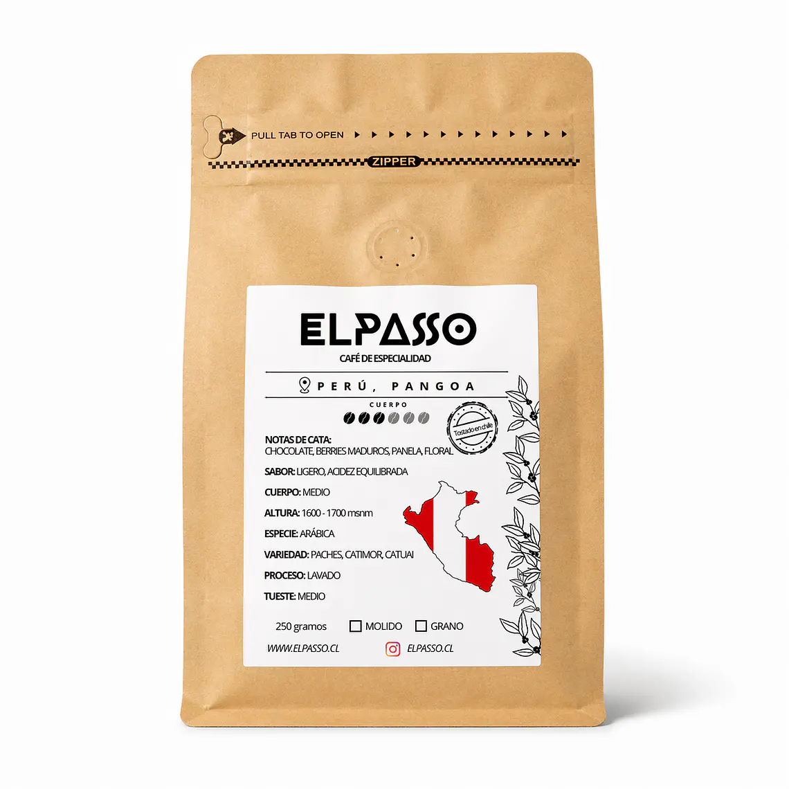 ELPASSO, Café de especialidad - Perú, Pangoa 1