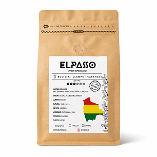 ELPASSO, Café de especialidad -  Bolivia, Illampu - Caranavi