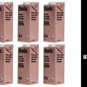 Leche De Avena Nude Cacao 6 L Vegetal Sin Gluten 