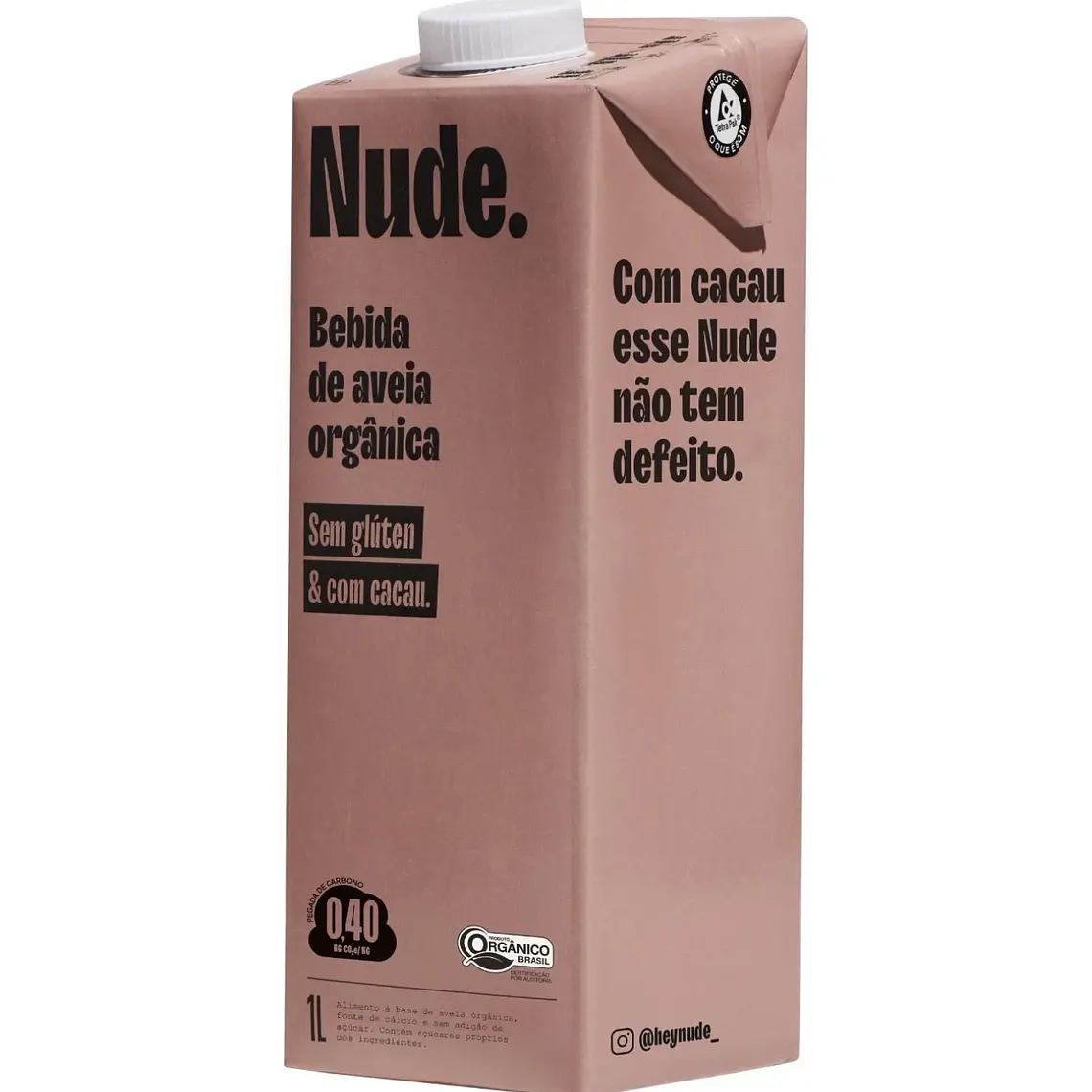 Leche De Avena Nude Cacao 1 L Vegetal Sin Gluten 1