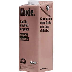Leche De Avena Nude Cacao 1 L Vegetal Sin Gluten