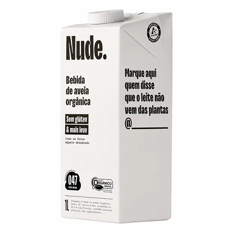 Leche De Avena Nude Barista 1 L Vegetal Sin Gluten 1