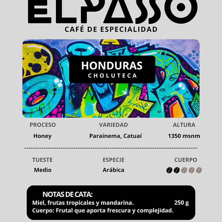 Café De Especialidad Elpasso, Honduras Choluteca 2