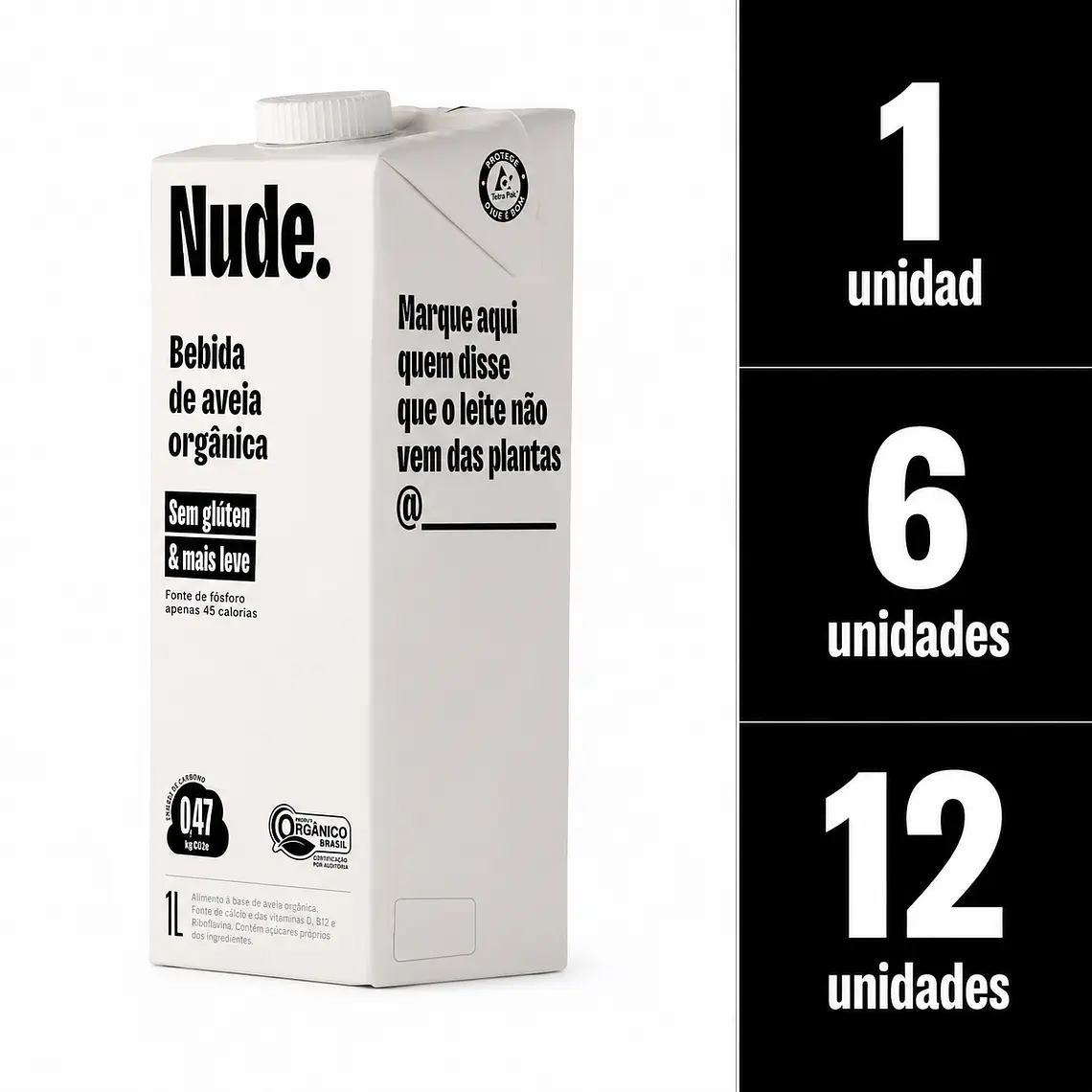 Leche De Avena Nude Barista Vegetal Sin Gluten 1