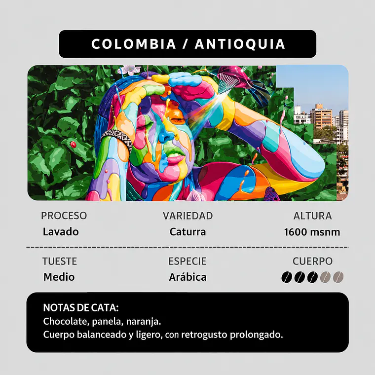 Colombia, Antioquia | Lavado | Caturra 1