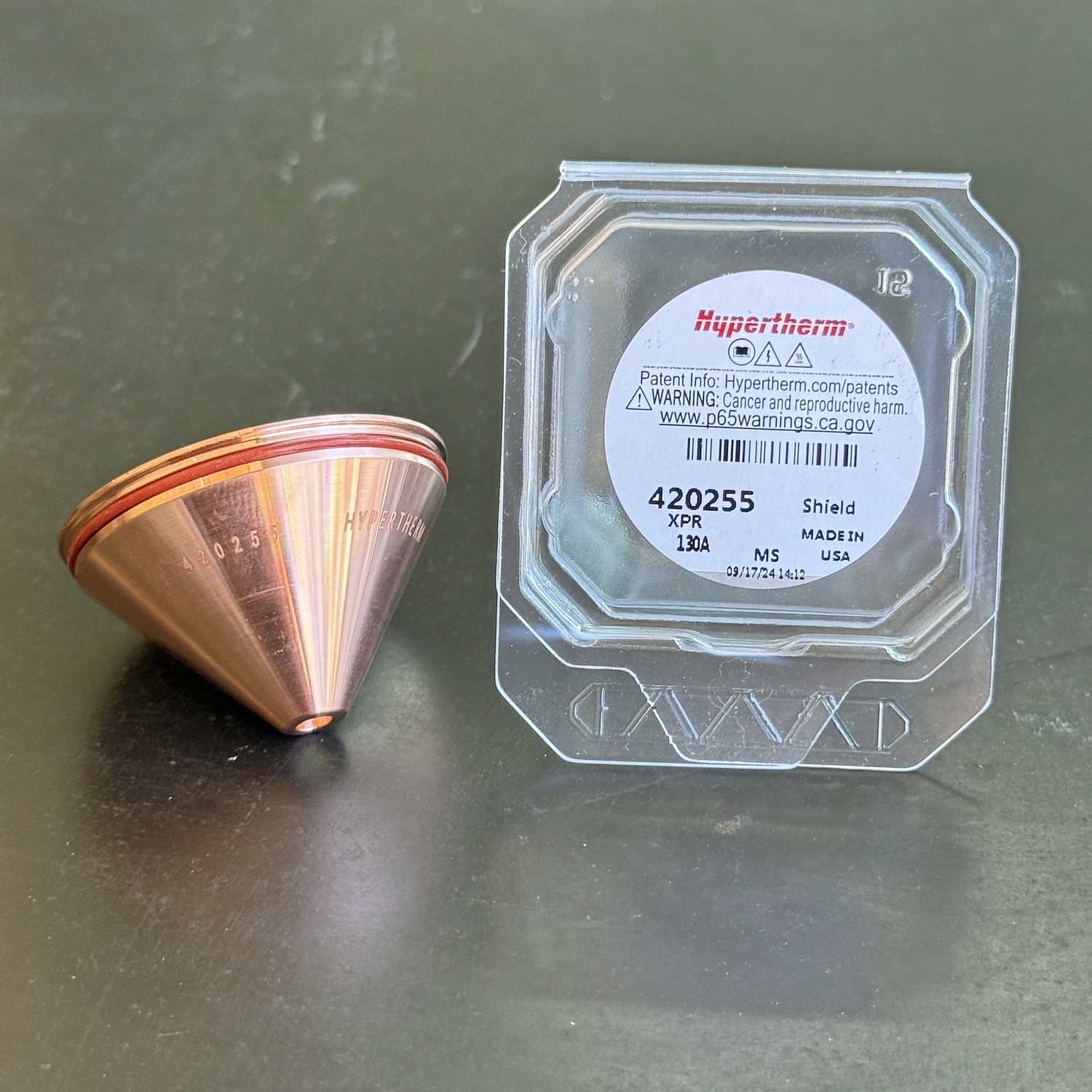 ESCUDO 130 AMP XPR 300  ACERO CARBONO HYPERTHERM  1