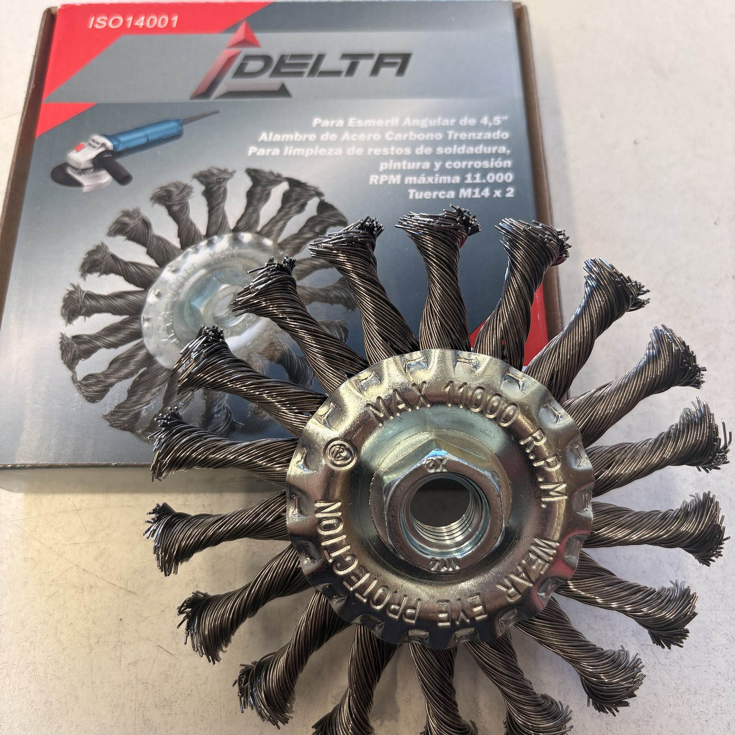 Graba acero carbono 4 1/2 Marca Delta 2