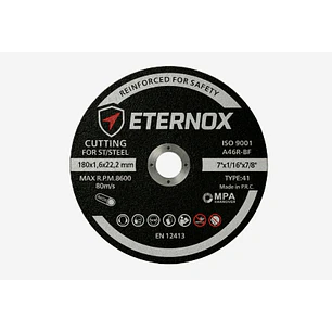 DISCO DE CORTE INDUSTRIAL ETERNOX ACERO INOXIDABLE
