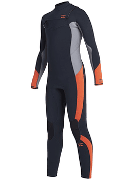 Fato Neoprene Billabong 4/3 Absolute GBS - Chest Zip