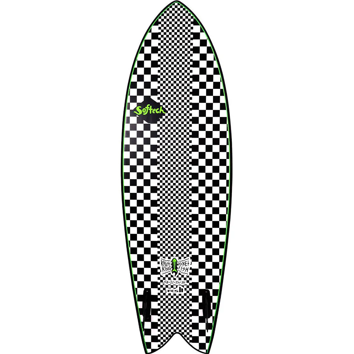Prancha Surf Softech Kyuss Fish 5'8 Checkered 2