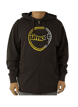 Sweatshirt c/Capuz e Zip Almost Circule Logo
