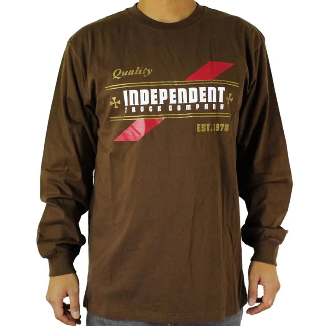 Long Sleeve Independent Red Stripe 1