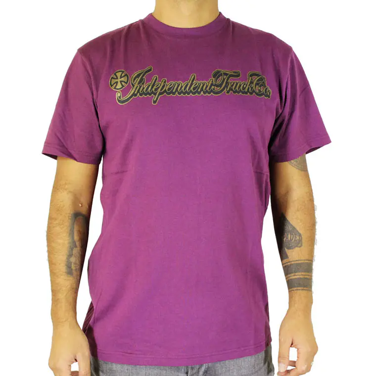 T-Shirt Independent Gold Script 1