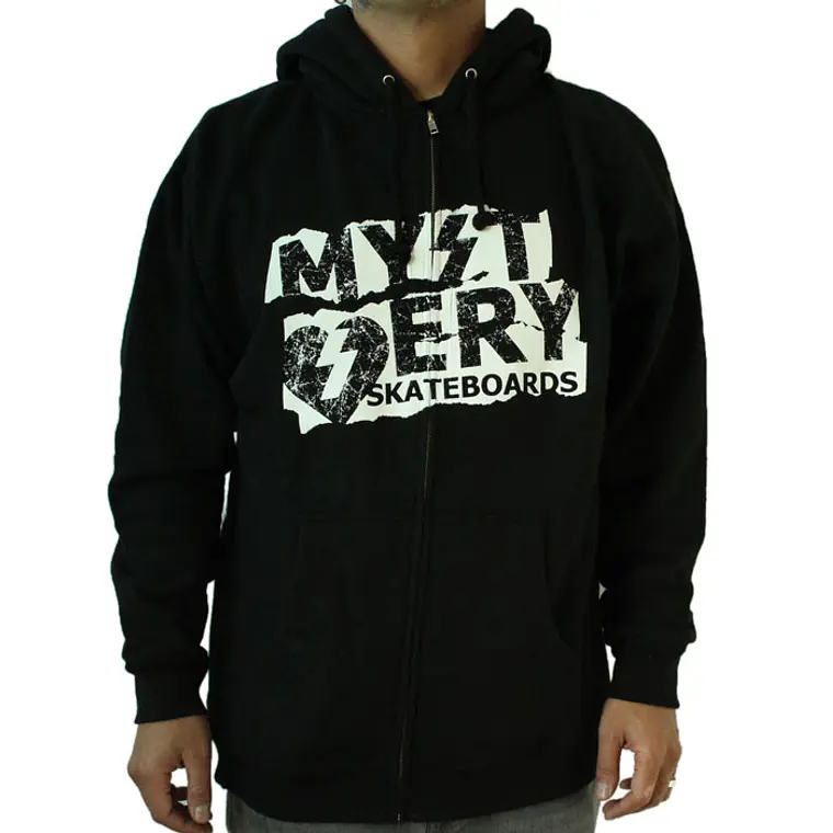 Sweatshirt c/Capuz e Zip Mystery Skateboards 1