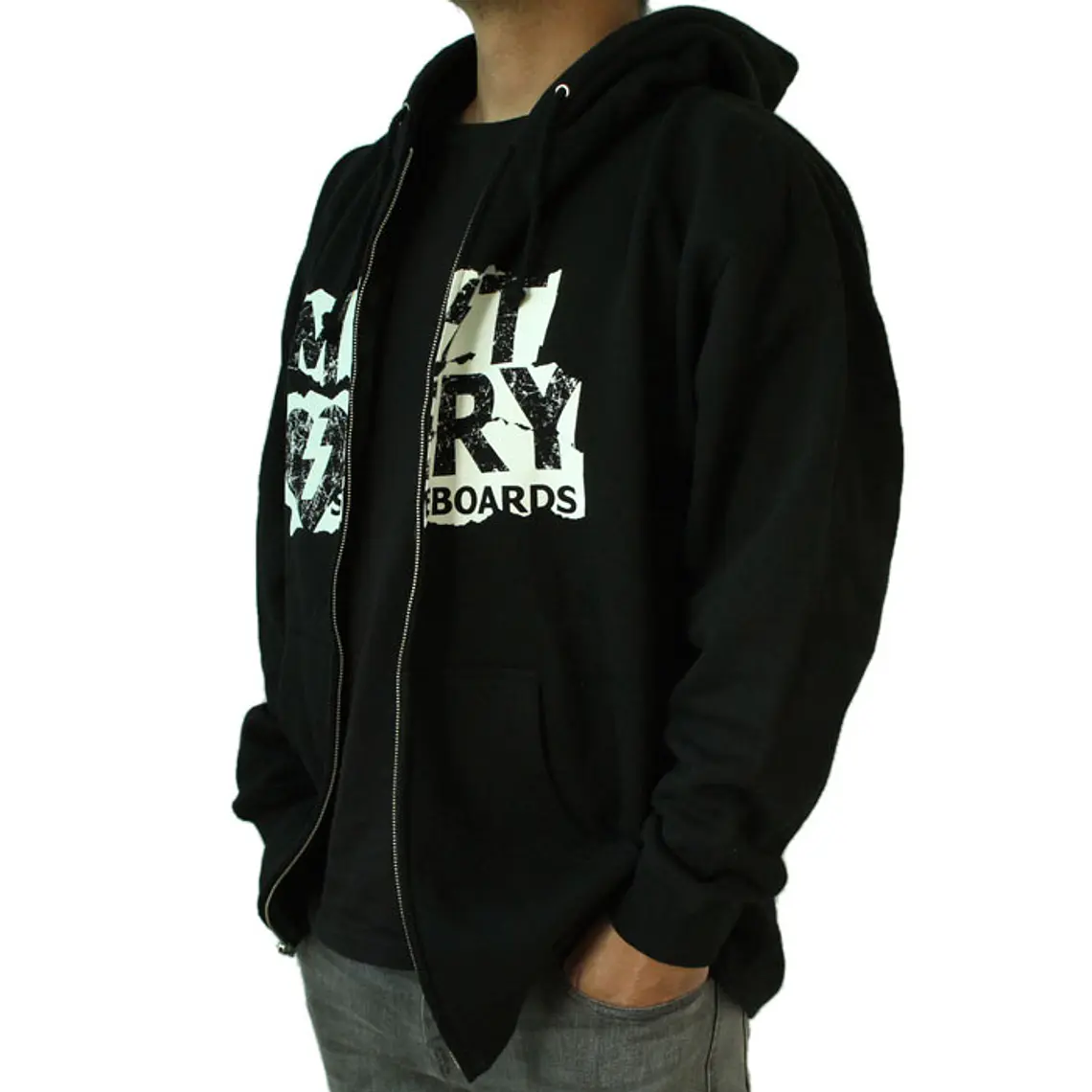 Sweatshirt c/Capuz e Zip Mystery Skateboards 2