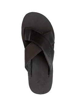 Chinelos Homem Reef Cross Leather Strap