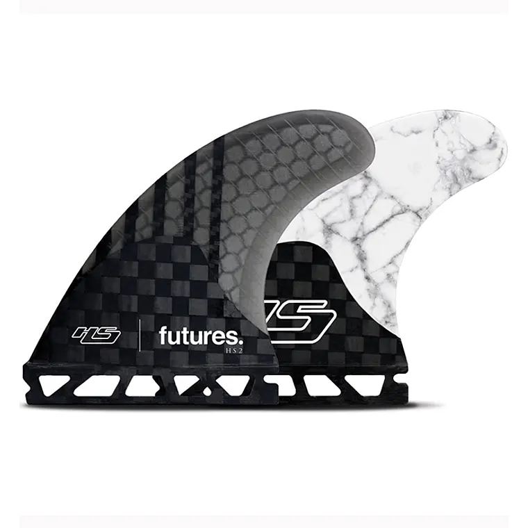 Quilhas Future Fins HS2 V2 Honeycomb Thruster Carbon/Smoke 1