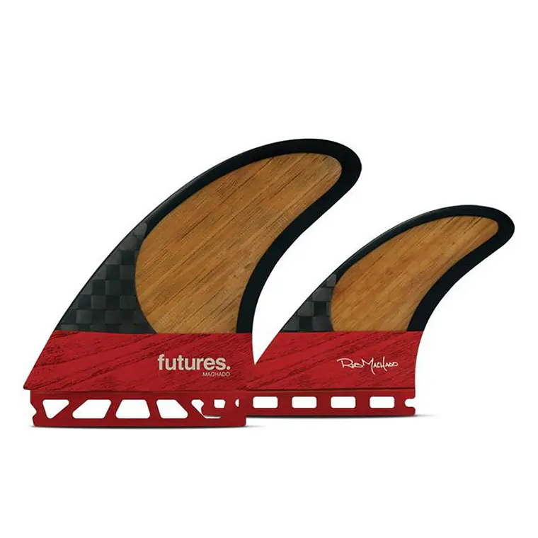 Quilhas Future Fins Machado Twin + 1 Blackstix 3,0 Red 1