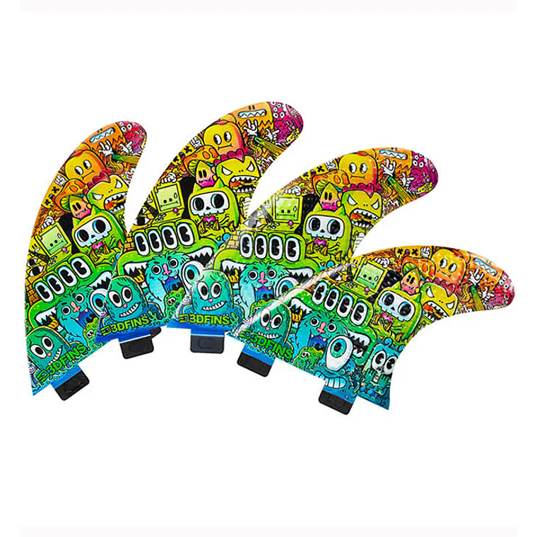 Quilhas 3D Fins Gohard Thruster Fc1 2