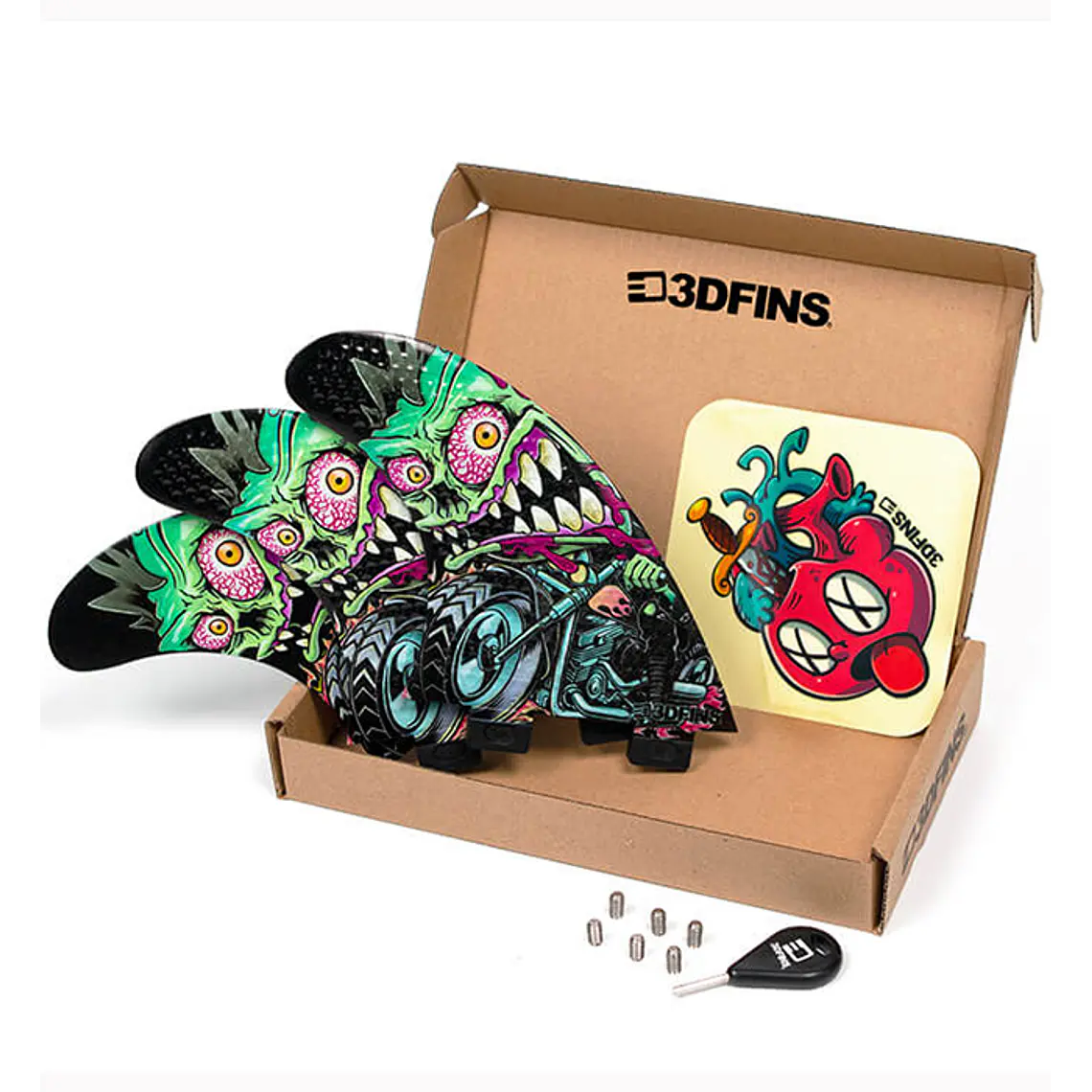Quilhas 3D Fins Gohard Thruster Fc1 3